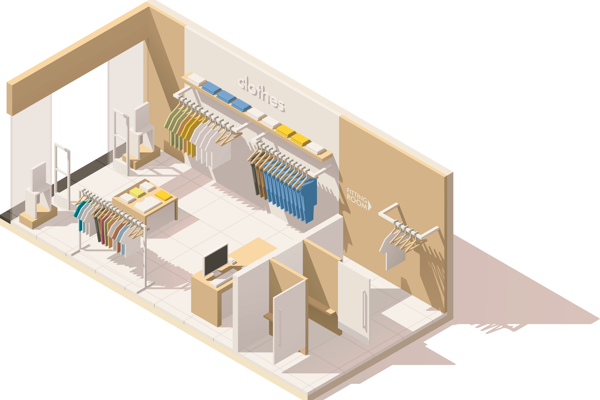 Retail Setting Render