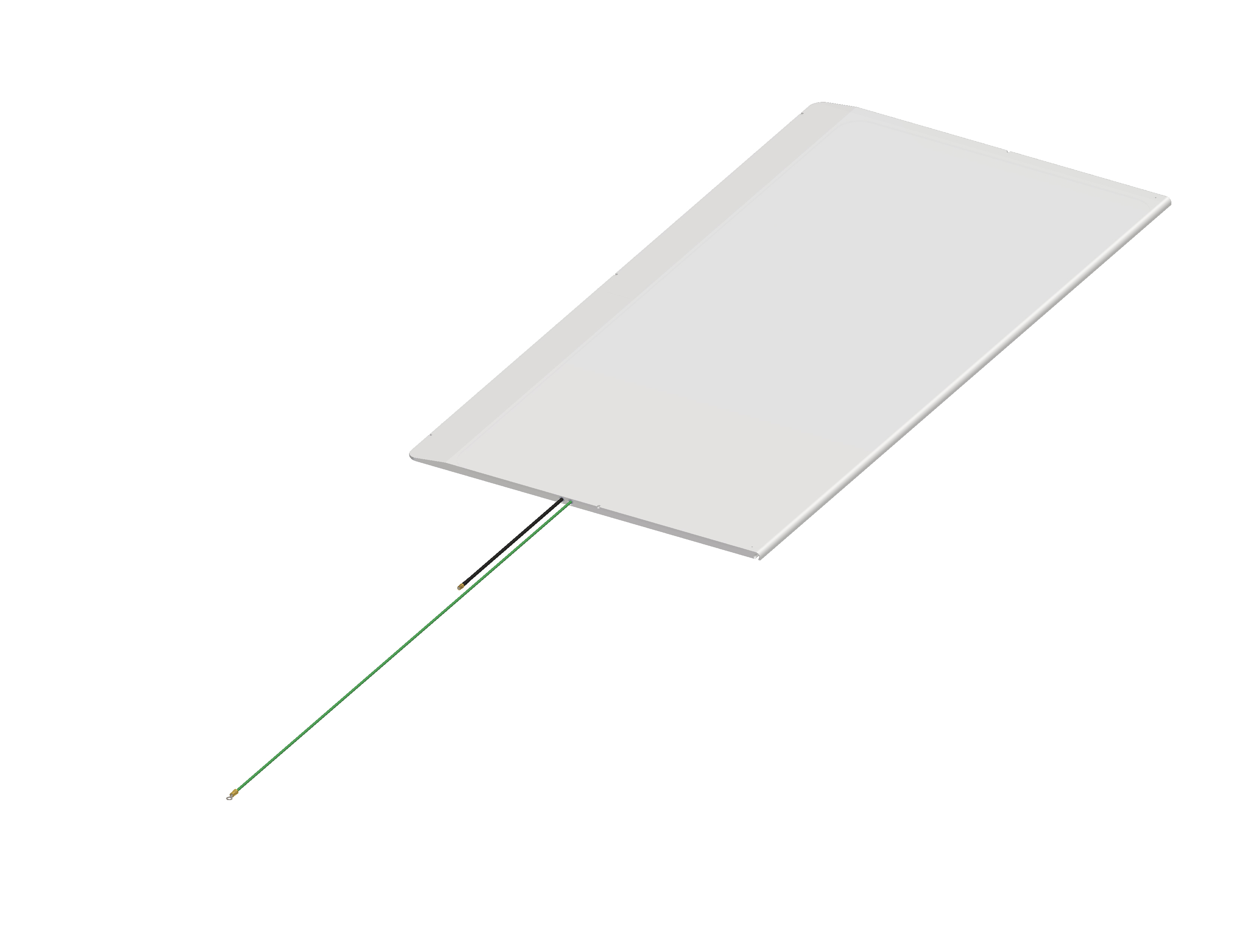 AW-2.8 透明ビニール アンテナ 100m　２００Ωフィダー　１:９バラン A6011 Circularly Polarised Antenna - 800 x 800 mm